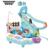 拓斯帝诺玩具钓鱼企鹅爬楼梯滑滑梯磁性电动多功能宝宝趣味戏水六一礼物