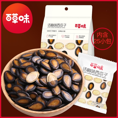 百草味(BE&CHEERY)-话梅味西瓜子500g袋坚果炒货小包袋瓜籽年货休闲零食