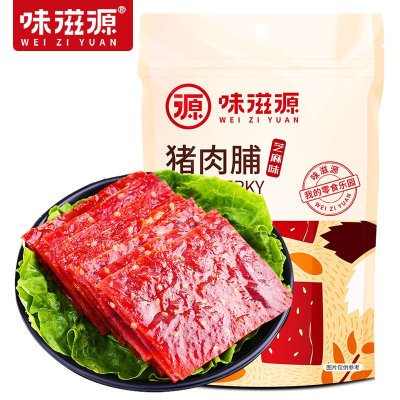 味滋源猪肉脯100gx3袋装猪肉干猪肉铺靖江食品小吃即食肉类食品