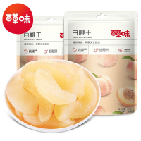 百草味(BE&CHEERY)白桃干100g袋装水蜜桃子肉果脯蜜饯果干产品小零食小吃