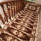 欧式楼梯踏步垫免胶自粘防滑实木楼梯长方形地垫家用满铺转角地毯
