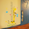 身高贴可移除墙贴儿童房卡通宝宝量身高尺房间贴画贴纸长颈鹿海豚