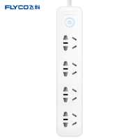 飞科(FLYCO)插座延长线FS2011 电源插排接线板拖线板家用插板1.8米 安全保护门 四组合孔