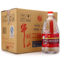 百年牛栏山二锅头白酒 牛桶 42度2L清香型 桶装泡酒 2000ml*6桶整箱