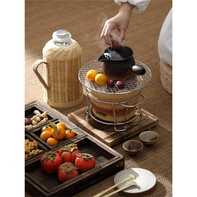 陶炉炭火罐罐茶煮茶器装备全套家用闪电客室内冬日围炉户外庭院网红烤茶