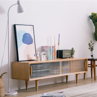 尋木匠北欧电视柜茶几组合小户型客厅地柜套装卧室实木视听柜现代简约