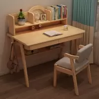 尋木匠实木书桌书架家用学习桌中初中生写字台简约电脑台式桌