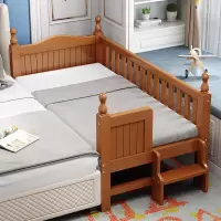 尋木匠实木拼接床带护栏小床拼接大床边床婴幼儿床加延边小孩床