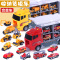 悦臻 儿童音乐消防货柜车玩具模型合金小汽车模型男孩玩具礼物2-3-4-5-6岁