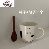 封后阿宝-自制韩国ins可爱陶瓷卡通狗马克杯大容量早餐杯牛奶杯咖啡杯