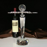 水晶酒杯架高酒杯红酒杯杯架旋转欧式实用酒柜新房装饰红酒杯架