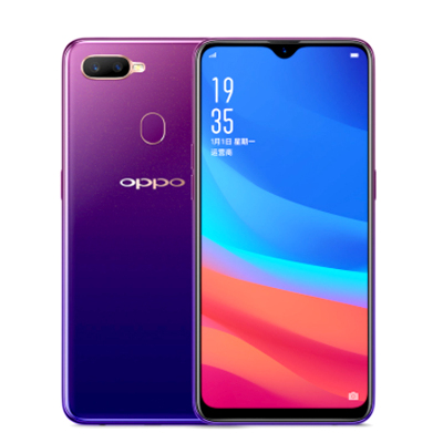 OPPO A7x星空紫4G+64G 6.3英寸水滴屏 紫色渐变 后置指纹识别 面部解锁