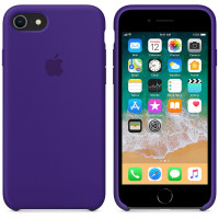 海外购 [香港直邮]iphoneX/6s plus原装正品硅胶壳 苹果8/7代超薄手机壳全包防摔防滑保护套 深紫色