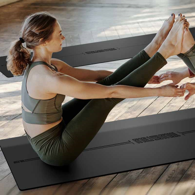 闪电客瑜伽垫女生专用天然橡胶瑜珈 震健身家用运动锻炼垫子