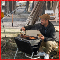 户外烧烤炉家用小型折叠手提式野外露营便携式烧烤架碳烤烤肉炉子
