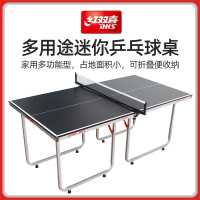 红双喜(DHS)乒乓球桌小型室内兵乓球台家用可折叠儿童款T919多用途