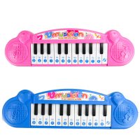 儿童多功能电子琴两种模式环绕音质可弹奏女孩电子琴颜色随机发