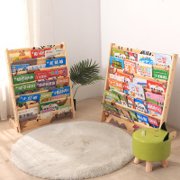 儿童书架实木绘本架宝宝书架置物架落地书柜简易幼儿园学生小书架
