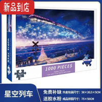 真智力一千块1000片拼图儿童益智成人版减压男女孩系8一10岁6岁以上 星空列车