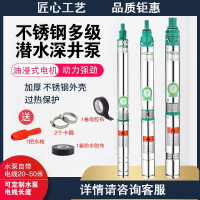 深井潜水泵阿斯卡利家用220V井水不锈钢叶轮高扬程380V三相深水小型抽水机