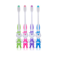 [8支装]儿童牙刷兔子软毛3-6岁6-12岁宝宝特惠多种颜色式组合宝宝牙刷
