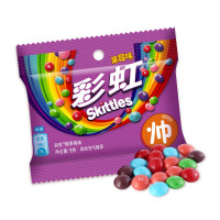 彩虹(Skittles) 果莓味彩虹糖9g/袋 脆皮软糖装休闲趣玩小零食品糖果