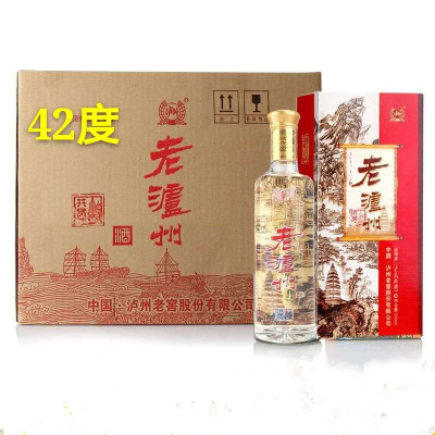 泸州老窖股份42度老泸州共赏500ML*6瓶整箱装(内含三个礼品袋)送礼整箱 保真