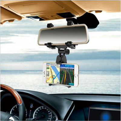 车载手机架万能通用汽车后视镜行车记录仪导航支架多功能固定