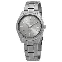 精工(SEIKO)时尚简约 经典石英银色表盘男士手表不锈钢表带 40.2mm