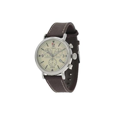 天美时(Timex)Standard 41 毫米标准计时皮革组合表带男士石英手表