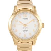 天美时(Timex)女士 Timex 不锈钢扩展珍珠母表盘 经典时尚女式石英手表
