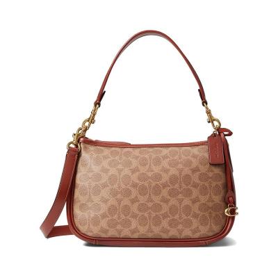 蔻驰(COACH)女包Coated Canvas Signature Cary Crossbody休闲时尚百搭单肩包