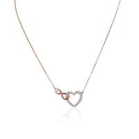 施华洛世奇(SWAROVSKI) Infinity Heart 项链 白色 混合金属饰面