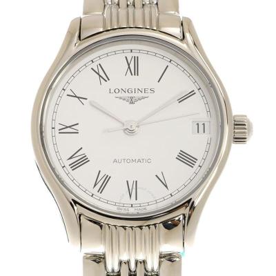 浪琴(LONGINES) 瑞士手表 Lyre 自动白色表盘不锈钢女士机械手表 L4.361.4.11.6