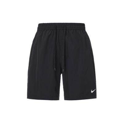 耐克NIKE 官方正品 Dri-FIT 纯色腰部抽绳运动休闲男款黑色短裤 DV9858-010