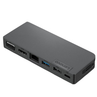 联想ThinkPad迷你USB-C便携扩展坞4X90S92382转接器VGA HD端口网线RJ45