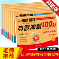 8册幼小衔接一日一练 学前班教材练习册 幼小衔接整合教材拼音教材测试卷 幼儿数学加减法幼升小一日一练