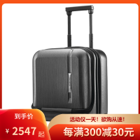 新秀丽(Samsonite)拉杆箱时尚小型出差旅行箱密码箱18英寸 黑色新款