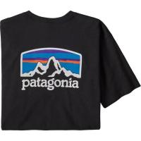 巴塔哥尼亚Patagonia 男子Fitz Roy Horizons 夏季短袖 透气舒适休闲 户外运动速干T恤男