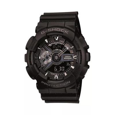 卡西欧(CASIO) 时尚百搭休闲 模拟数字黑色树脂表带手表 51.2 毫米