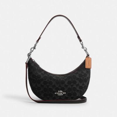 蔻驰(COACH) Aria Shoulder Bag In Signature Denim 经典时尚 斜挎包单肩包