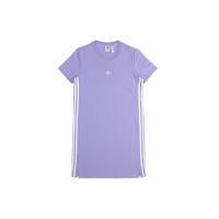 adidas originals三叶草 Adicolor Dress 休闲运动透气短袖连衣裙女款亮紫色1437258