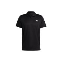 adidas Heat.rdy Tennis Polo 纯色Logo印花运动网球翻领Polo衫男款黑色4268400