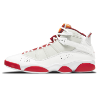 Jordan Air Jordan 6 Rings "Hare" 防滑耐磨高帮复古篮球鞋男款白红拼接1267688