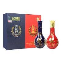 郎酒53度赤水明珠礼盒 青花郎+红花郎15 375ml*2