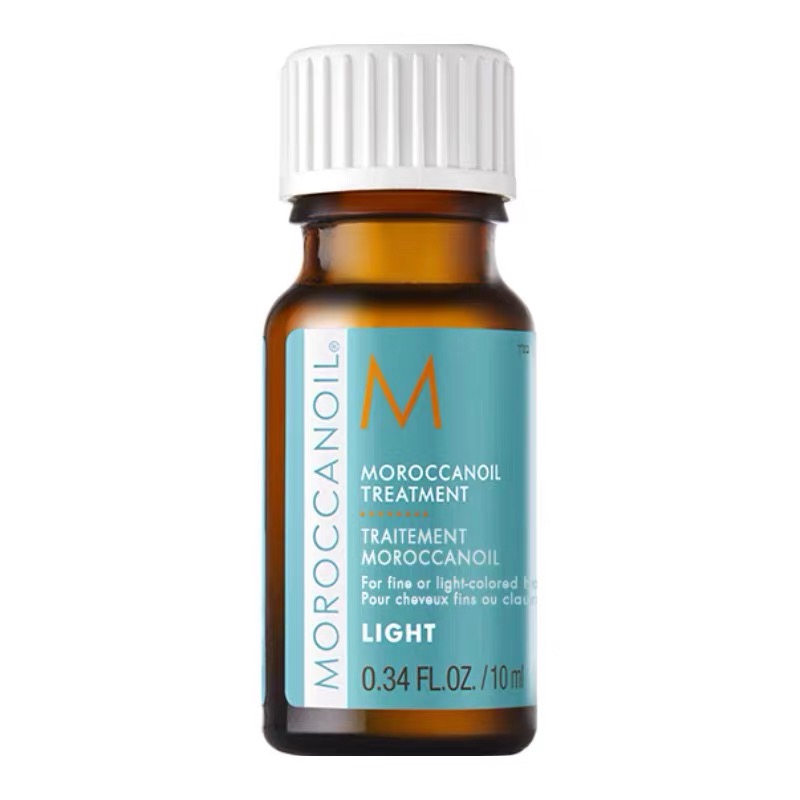 Moroccanoil摩洛哥护发精油10ml 便携装[5瓶]滋养秀发补水免洗护深层修护亮泽柔顺改善干枯开叉受损发质