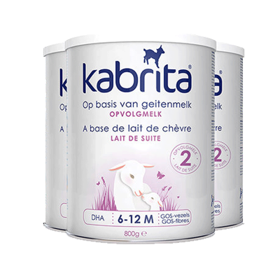 荷兰Kabrita佳贝艾特羊奶粉2段800g/罐 适合6-12个月宝宝[3罐装]