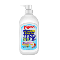Pigeon 贝亲宝宝奶瓶果蔬玩具清洗剂洗涤液 800ml日本原装进口[1瓶装]