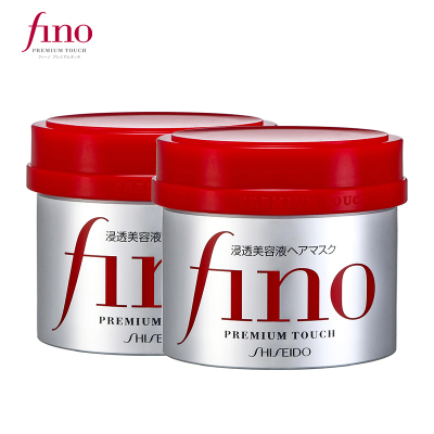 日本 Shiseido 资生堂 Fino渗透护发膜 230g 改善毛躁护发柔顺修复干枯[2罐装]