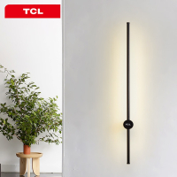 TCL照明简约现代壁灯卧室床头灯可旋转一字长条轻奢客厅背景墙灯